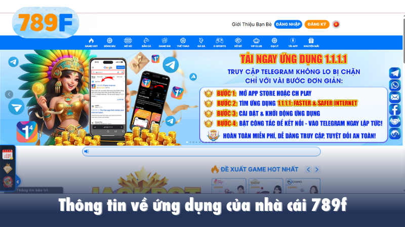 Thông tin về ứng dụng của nhà cái 789f